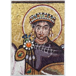 Justinian miniature mosaic